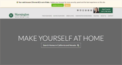 Desktop Screenshot of homesbywarmington.com
